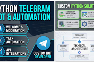 build a python telegram bot for automation
