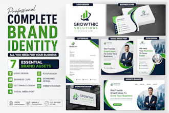 design a professional logo, branding kit and brand identity
