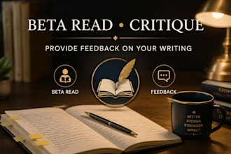 beta read, critique, and provide feedback on your writing proofreading