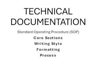 write sop and technical documentation