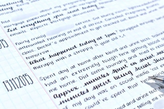 write handwriting notes and letters