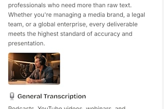 do professional spanish and english transcription