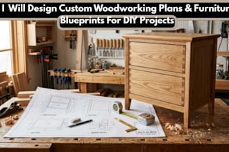 design custom woodworking plans and furniture blueprints for DIY projects