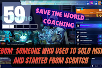 help you progress in save the world with coaching