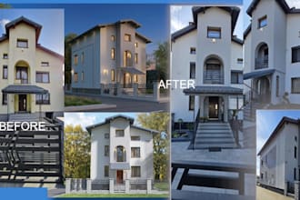 create photorealistic 3d exterior renderings for your house