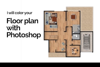 draft your 2d plan with colors