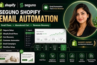 setup seguno shopify email automation seguno abandoned cart shopify email flow