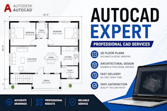 draw professional 2d autocad floor plans, site plans