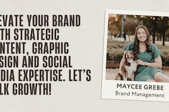be your social media, content, and brand manager