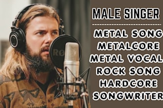 male rock singer metal rock song hard rock deathcore metal vocals metal vocalist