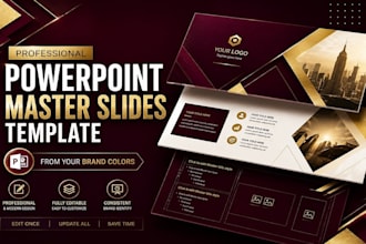 design custom powerpoint master slides template for your brand