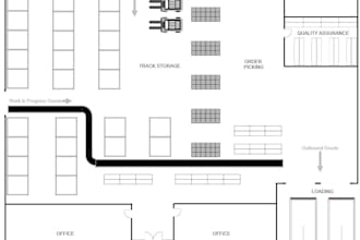 design warehouse depot layout pallet racking dock layout and mezzanine plan