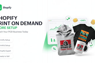 setup print on demand shopify store, shopify print on demand