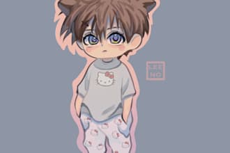 do chibi art and stickers
