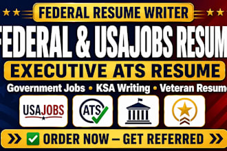 write a federal resume cv usajobs and executive ats resume for government