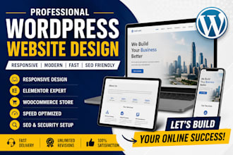 design responsive wordpress website for business and startup
