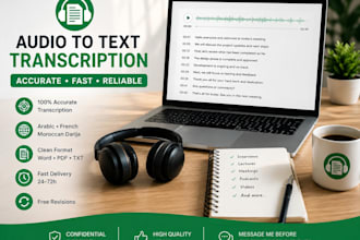 transcribe audio to text accurately and fast