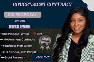 design a capability statement for government contracts and federal bids