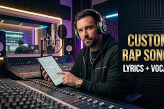 be your male rapper and create custom rap songs and hooks