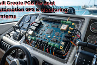 create pcb for boat, ship, yacht automation gps and monitoring system