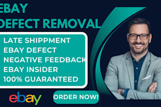solve your ebay account restriction by removing ebay defect and late shipment