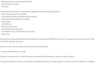 preparation of financial statements