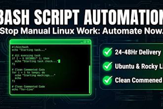 write a simple bash script to automate your linux task
