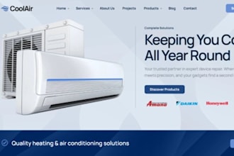 build wix hvac website air purifier website air filtration website