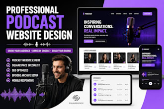 build a squarespace podcast site with show notes and blog