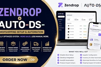 shopify dropshipping store dropshipping website via zendrop autods dsers store