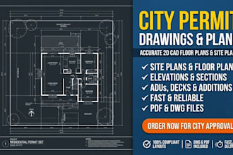 design permit drawings and architectural plans for city approval