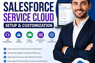 setup and customize salesforce service cloud