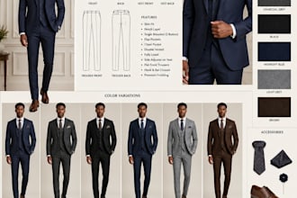 design professional full fashion collection and custom suit