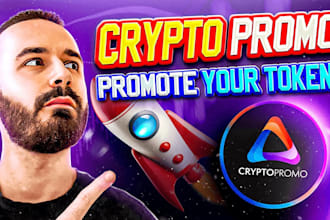 organic crypto youtube promotion and marketing for your coin or project