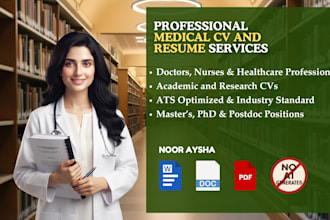 create ats medical, healthcare, nursing and dentist resumes