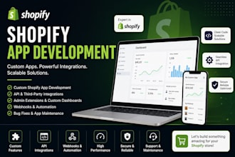 develop custom shopify apps and shopify API integrations