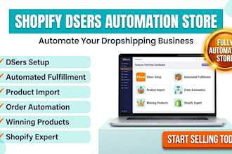 create design shopify dsers dropshipping store via dsers automated fulfillment