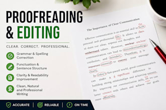 proofread and edit your text for grammar and spelling