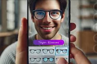 do augmented reality tryon app for eyeglasses and shoes, tryon app