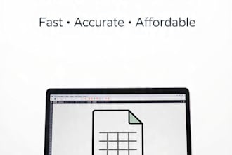 do fast typing, data entry, and online research for your business