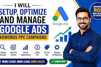 setup, manage your amazon ppc ads campaign, google ads adword from scratch