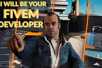 be your fivem server developer for esx, qbcore server and custom scripting