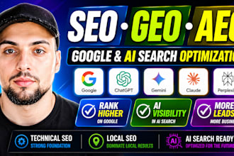 increase ai visibility score to rank website in chatgpt, gemini with GEO aeo SEO
