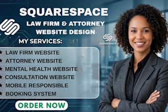 design squarespace law firm website squarespace attorney website design