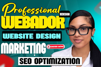 design and redesign webador website, webador landing page, webador seo marketing