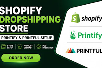 shopify dropshipping store printify printiful print on demand shopify etsy pod