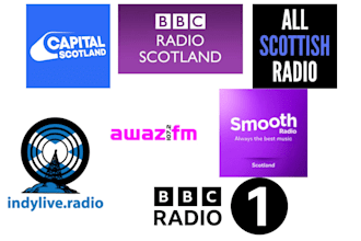 promote your songs exclusively on scotland and UK radio