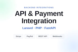 integrate rest API, third party API and stripe payment in laravel