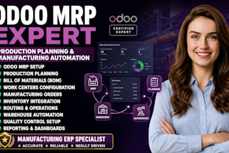 do setup odoo mrp production planning for your manufacturing business