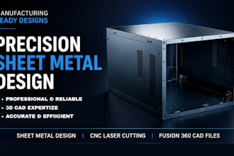 design sheet metal enclosures, cnc laser cutting and cad files in fusion 360